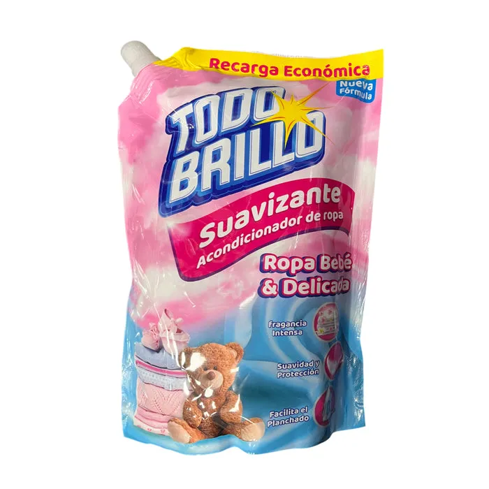 Suavizante Todo Brillo Plus Doypack Bebe y Ropa Delicada X 900Ml