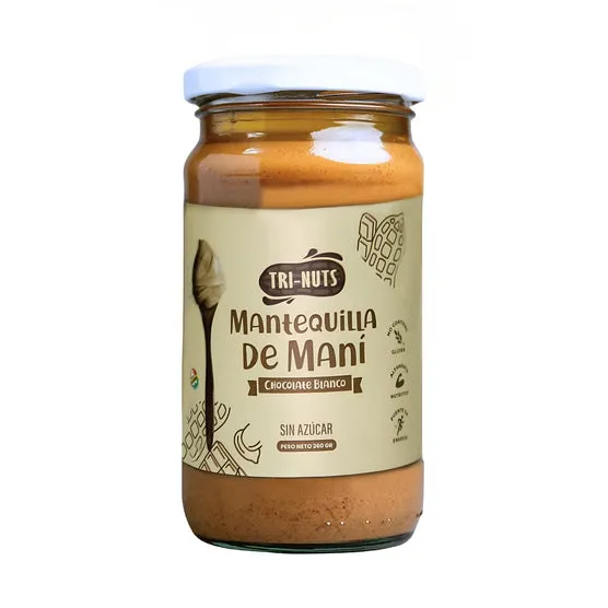[TRI-0378] Mantequilla De Maní Trinuts Sabor Chocolate Blanco X 360G