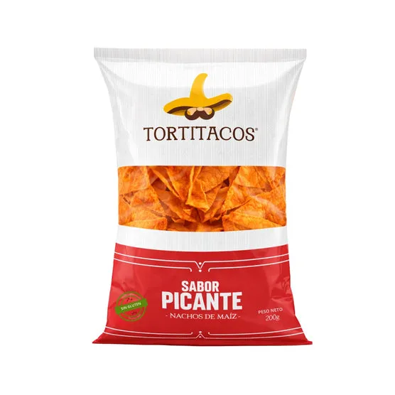 Nachos De Maiz Tortitacos Sabor Picante X 200G 
