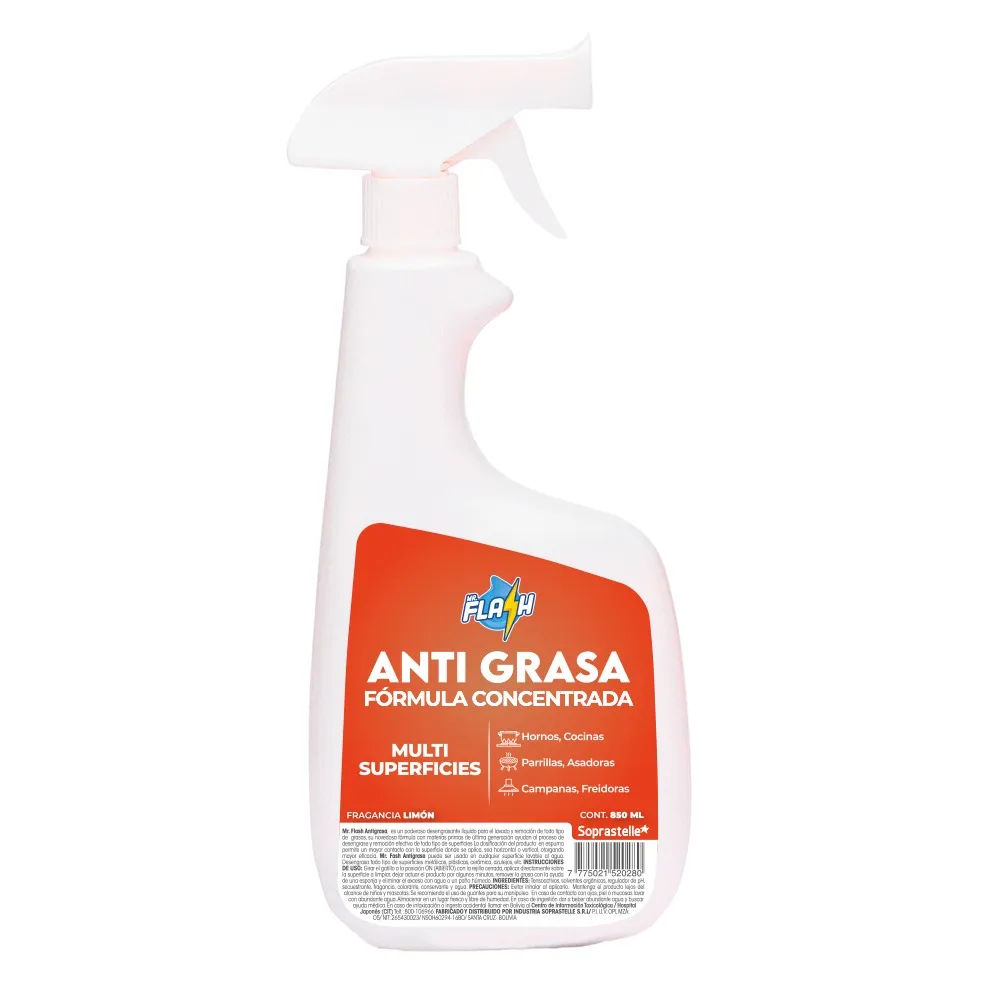 anti grasa MR FLASH Formula concentrada limon 850ml