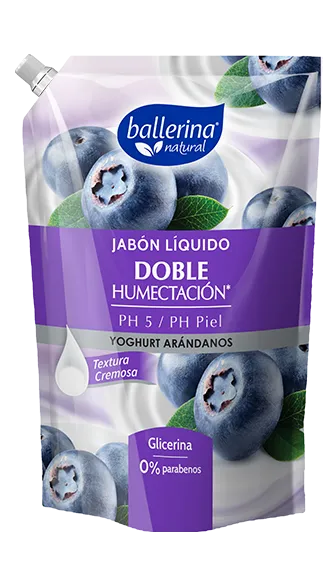 BALLERINA Jabón Yoghurt y Arándanos 750ML