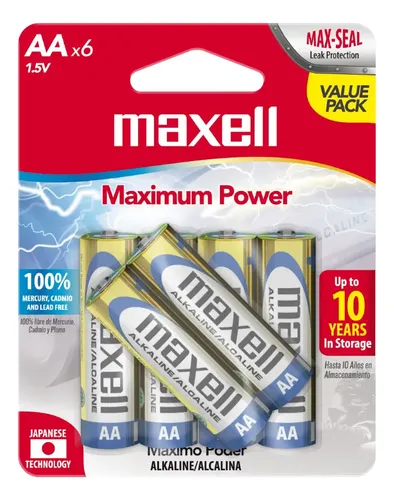Maxell Pila Alcalina AA x6