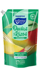 BALLERINA SHAMPOO ONDAS Y RIZOS CONTROLADOS 750ML