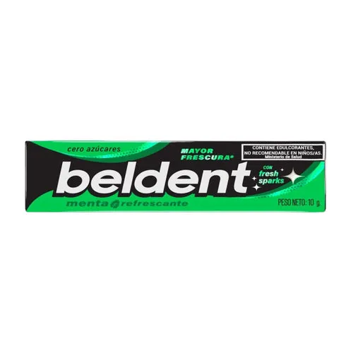 Chicle Beldent Sabor Menta Refrescante X 10G 