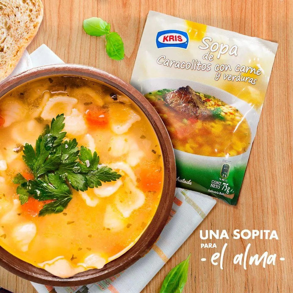 Sopa Kris De Caracolitos Sobre X 65G