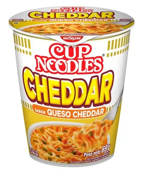 Sopa Nissin Cup Noodles Vaso Sabor CHEDDAR X 68G 