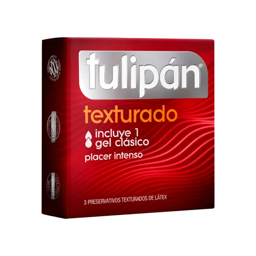 Preservativo Tulipan Texturado X 3 Unidades