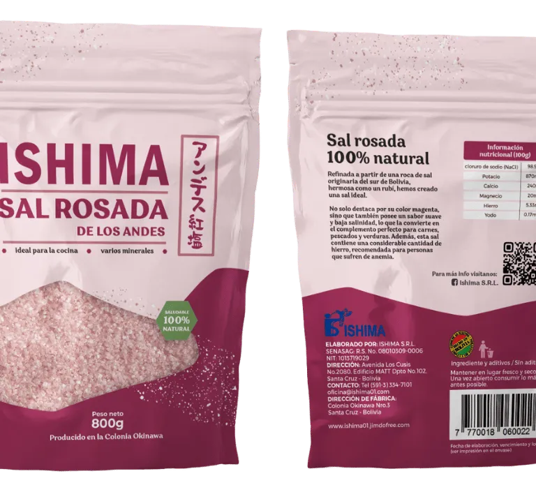  Sal Rosada Ishima De Los Andes Bolsa X 800G