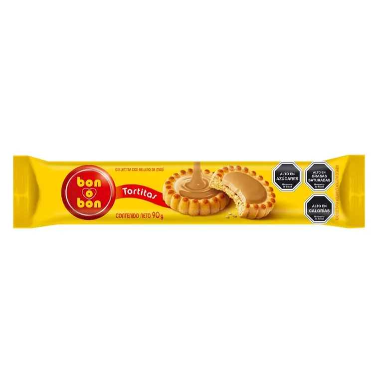 Bon o Bon Tortitas Relleno de Maní (90 g.)
