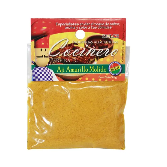 Ají Amarillo Molido Cocinero Bolsa X 40/50G
