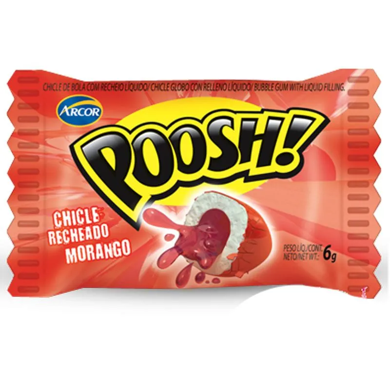 [8308382] Chicletes Poosh Arcor Morango 6G