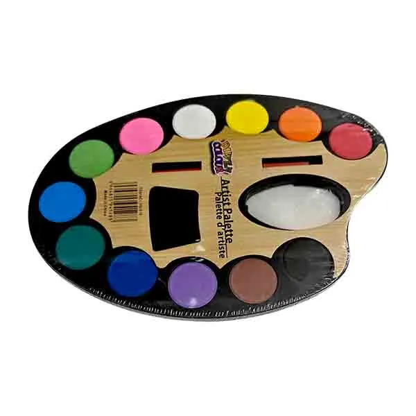 PALETA ACUARELA 12 COLORES C/PINCEL