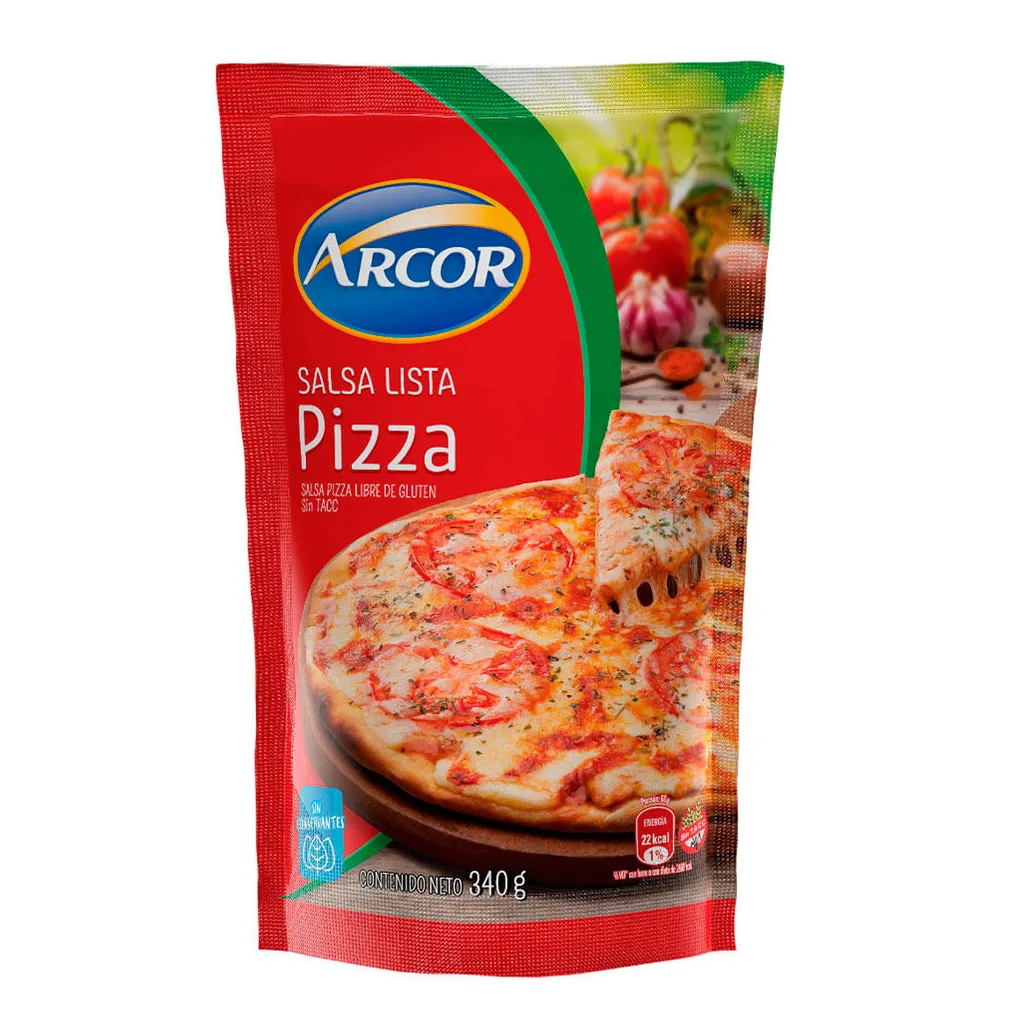 Salsa Arcor Lista Pizza X 340G 