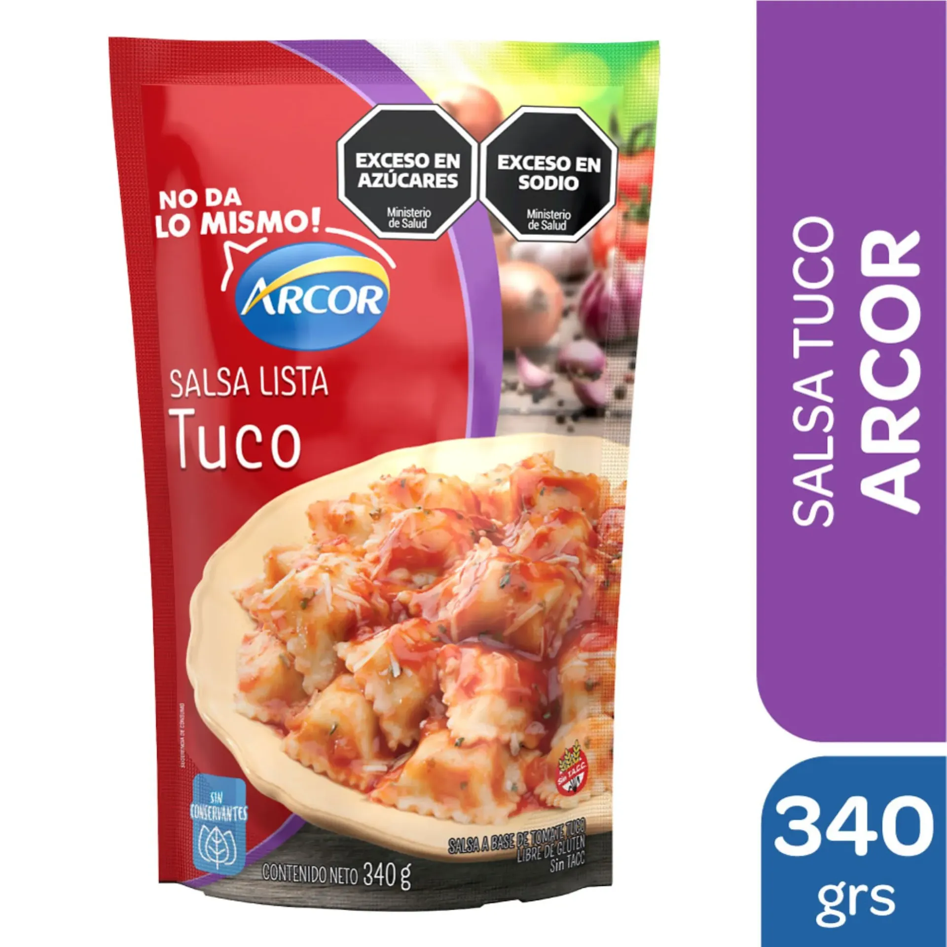 Salsa Arcor Lista Tuco Sin Gluten X 340G
