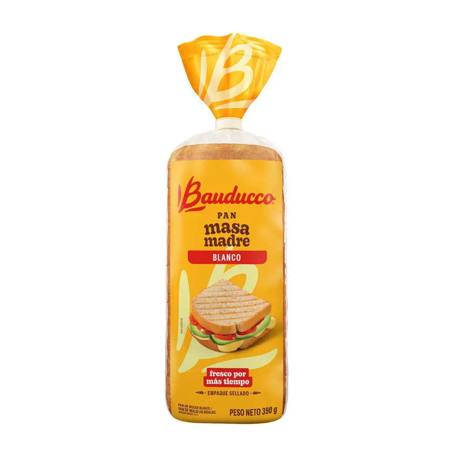  Pan Molde Blanco Bauducco Masa Madre X 390G