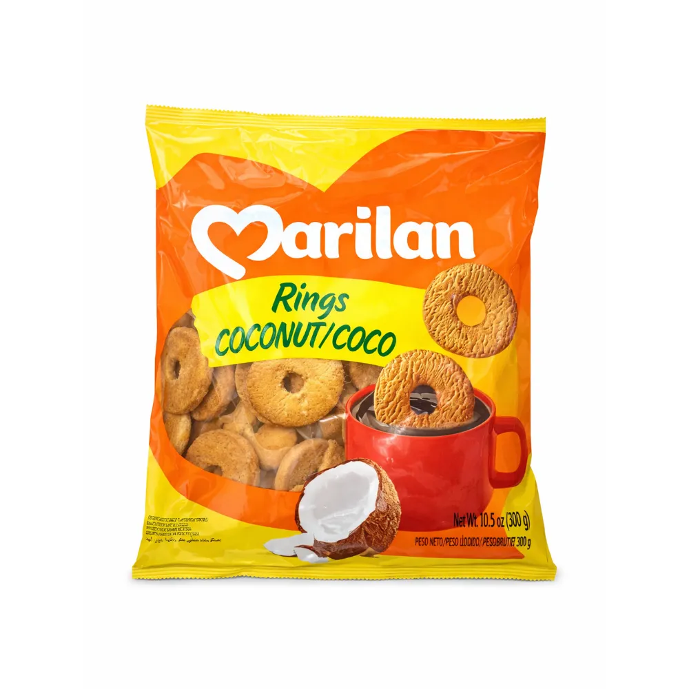 Galleta de coco rosquilla Rings Marilan 300 g