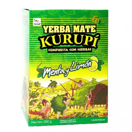 Yerba Mate Kurupi Menta / Limon X 500G 