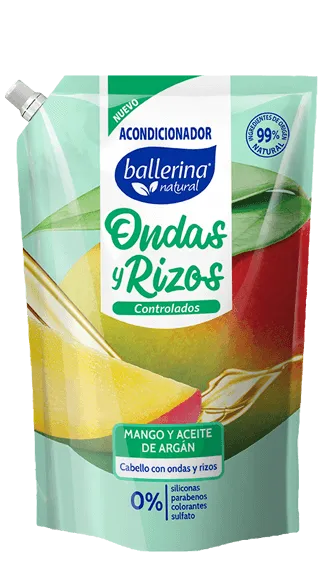 BALLERINA ACONDICIONADOR ONDAS Y RIZOS CONTROLADOS 750ML