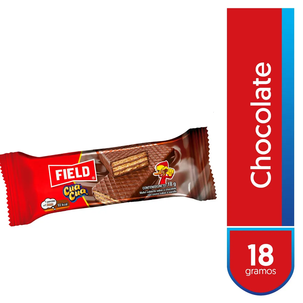 Wafer con Cobertura Cua Cua 18g