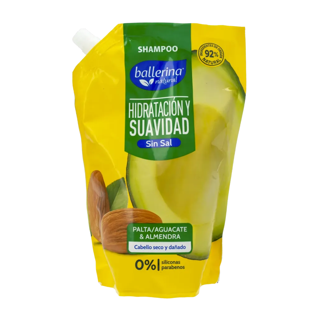 Shampoo De Cabello Hidratación Suave Sin Sal BALLERINA 750 Ml