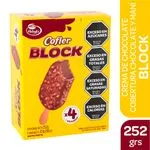 Helado Sabor Chocolate con Maní Cofler Block x 4 Un