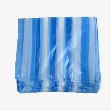 PAQUETE DE BOLSA AZUL RAYADA 40X30