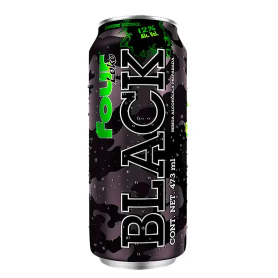 Bebida Alcohólica Four Loko Lata Black  X 695Ml  