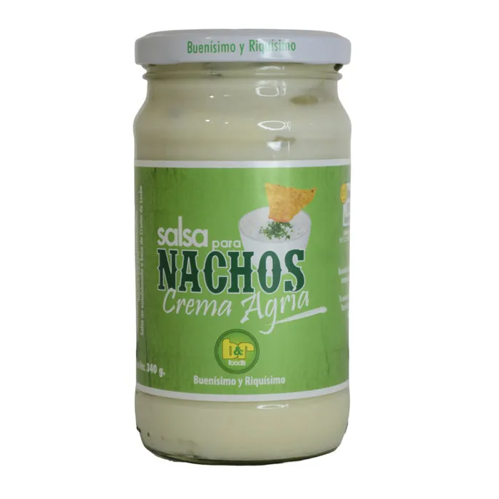 Salsa Para Nachos Byr Foods Crema Agria X 340G 
