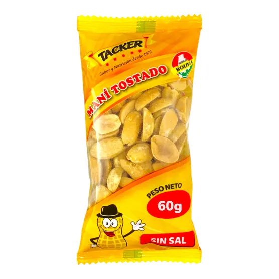 [TAK-0416] Maní Tostado Tacker Sin Sal X 60G
