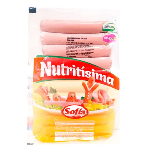 Mini Salchicha De Res Al Vacío Sofía 10 Unidades