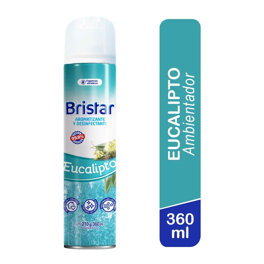 Ambientador Aerosol Bristar Eucalipto 360 ml