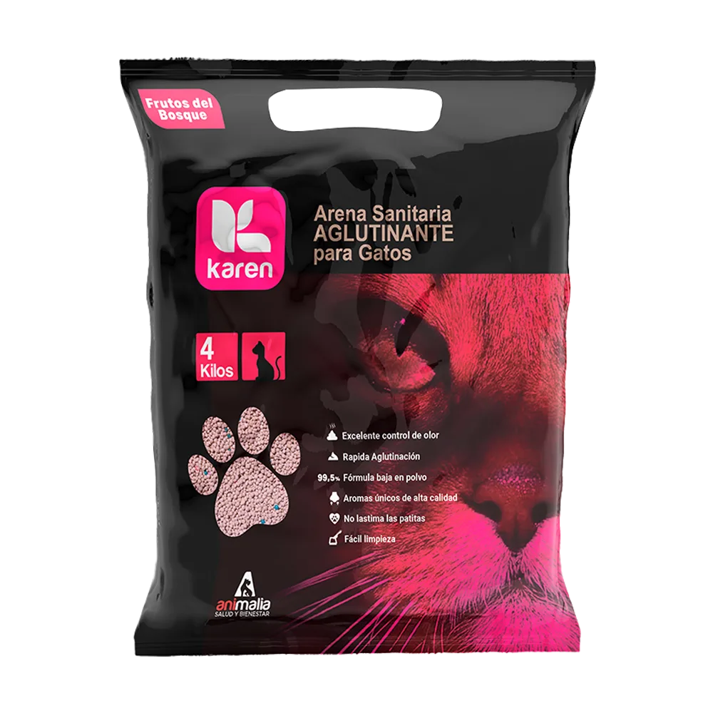 ARENA SANITARIA KAREN 5KG (FRUTOS DEL BOSQUE)
