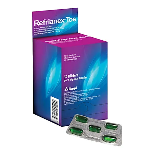 Refrianex Tos Antigripal X Cápsula 