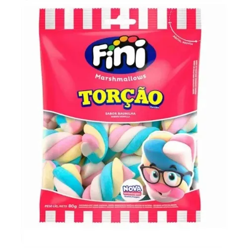 Marshmallows Torcido Sabor Vainilla 80gr FINI