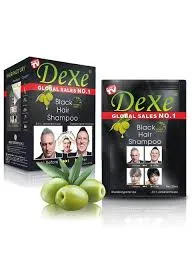 Champú Dexe Black Hair en color negro y castaño negro 25ML