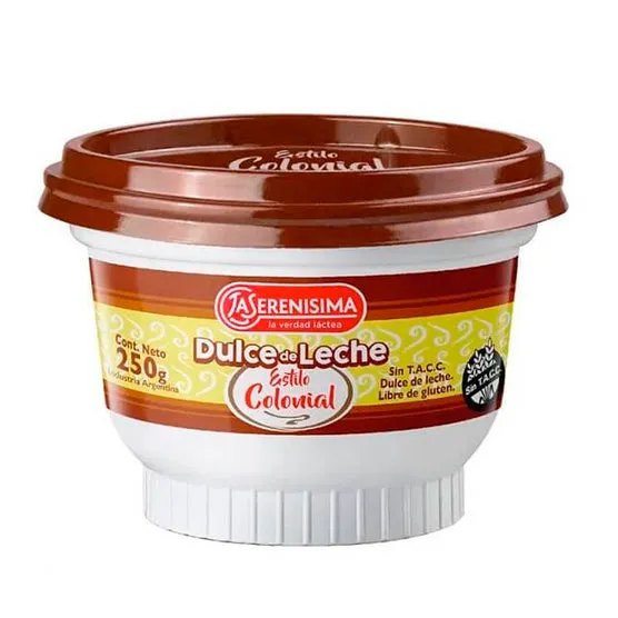 La Serenisima Dulce De Leche Estilo Colonial X 250G