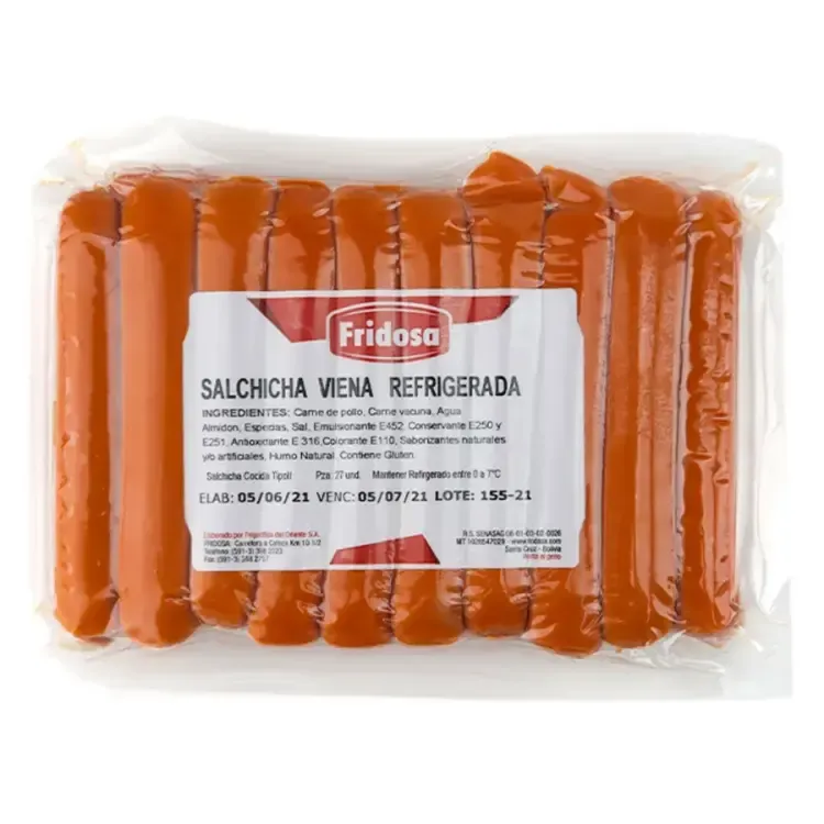 Salchicha Viena Refigerada Fridosa 1kg