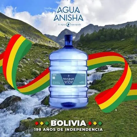 agua bidon de 20 litros anisha (recarga)