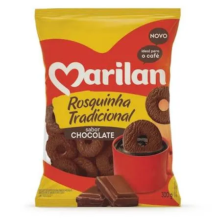 [MR-7517] Galleta de Chocolate rosquilla Rings Marilan 300 g 