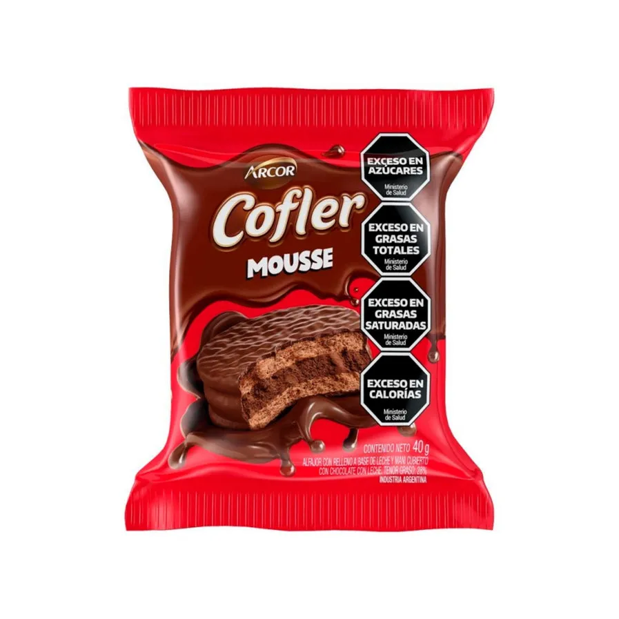 Alfajor Cofler Mousse Chocolate Con Leche Arcor X 40G