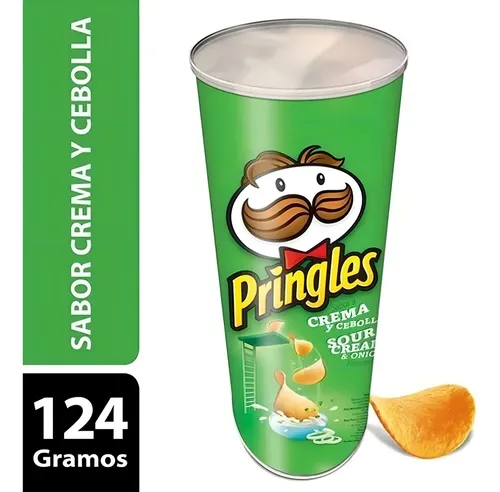 Papas Fritas Pringles Crema y Cebolla X 124 Gr