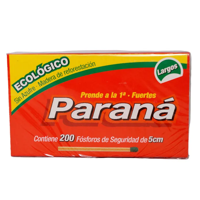 Parana Fosforos Horno Y Cocina 5Cm X 200 Unidades 