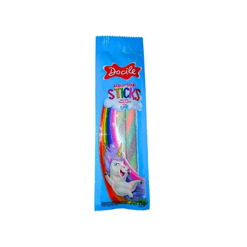 Tubitos Docile Sticks Unicornio X 15G 