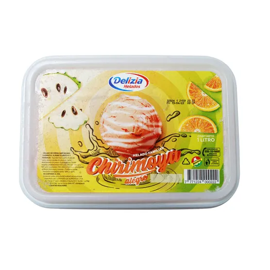 Delizia Helado Familiar Chirimoya Alegre X 1 L 