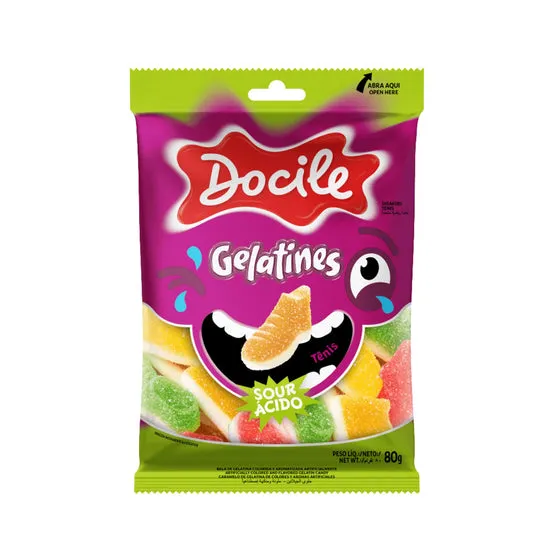 Gomitas Docile Gelatines Tenis X 80G 
