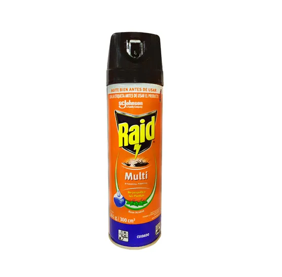 Insecticida En Spray Raid Multi X 300 Ml 