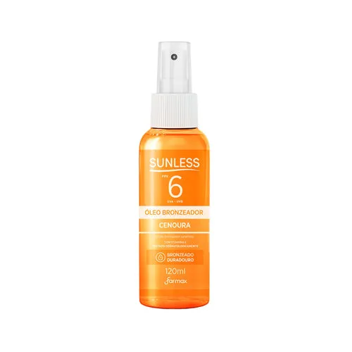 [7896902200692] Aceite Bronceador Farmax Sunless Fps6 Zanahoria X 120Ml