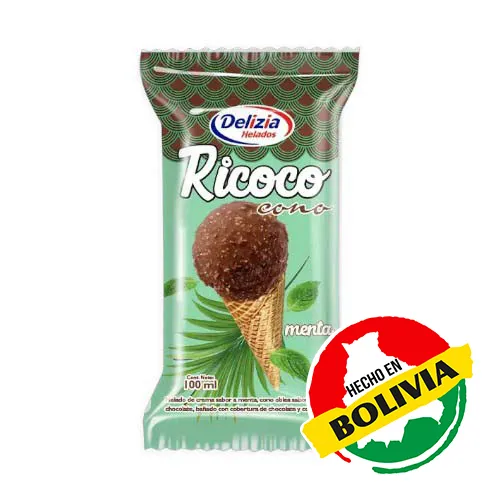 Delizia Helado Cono Ricoco Menta X 100 Ml 