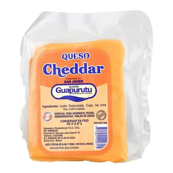 QUESOS GUAPURUTU Queso cheddar 250 gr