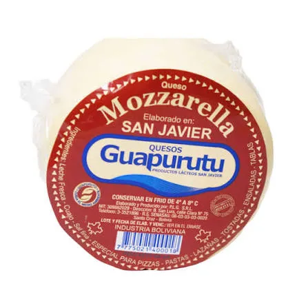 QUESOS GUAPURUTU Queso mozarella 400 gr  